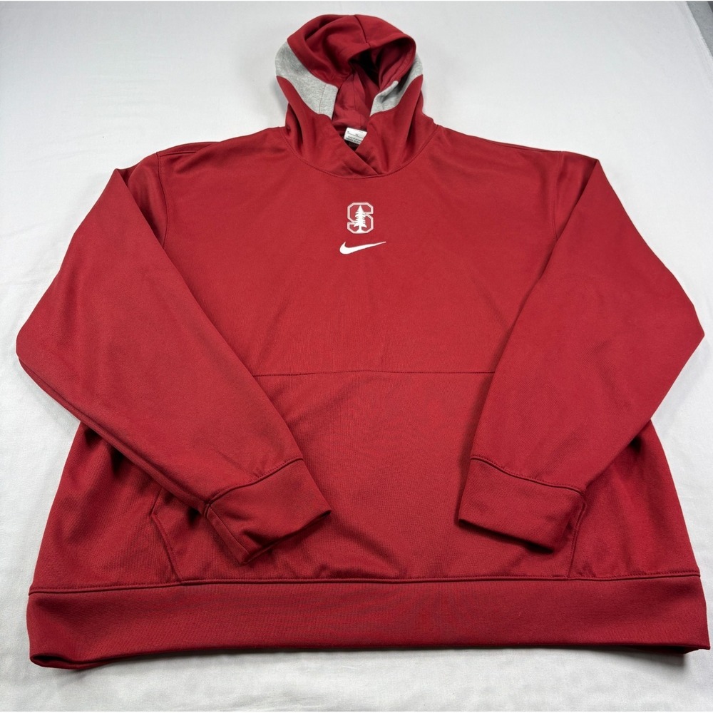 Stanford Cardinals Nike Hoodie Mens XL Red Pullover Player Issued NCAA‎